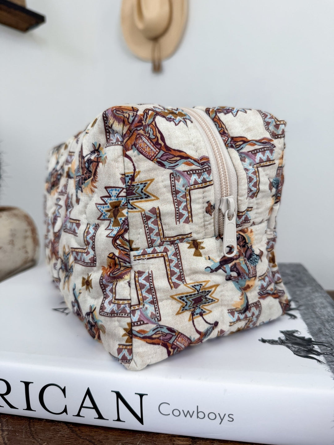 Silverton Quilted Makeup Bag - Lunabelle West