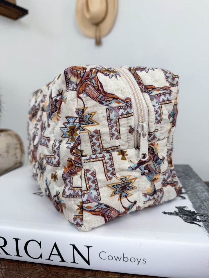 Silverton Quilted Makeup Bag - Lunabelle West