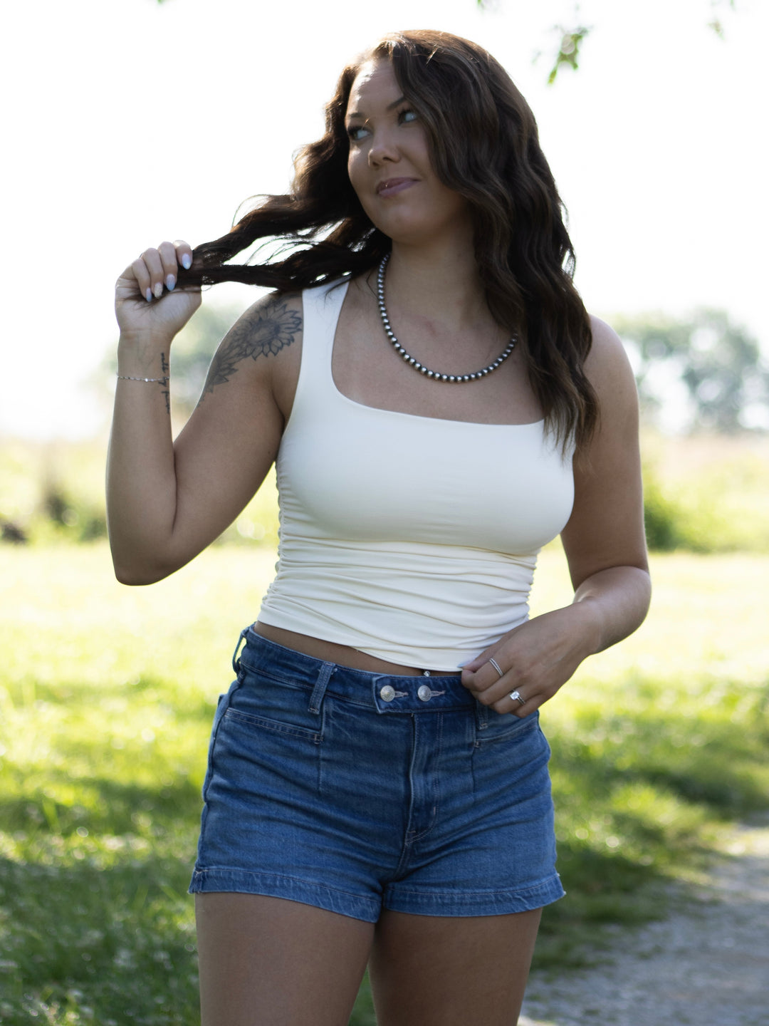 Remy Shirred Tank