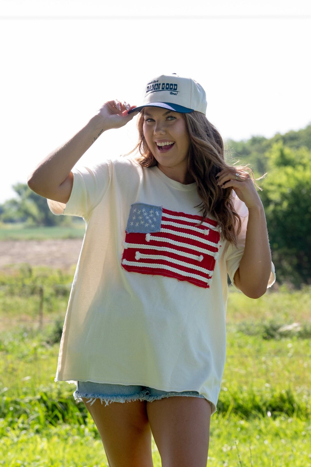 American Flag Tee - Lunabelle West