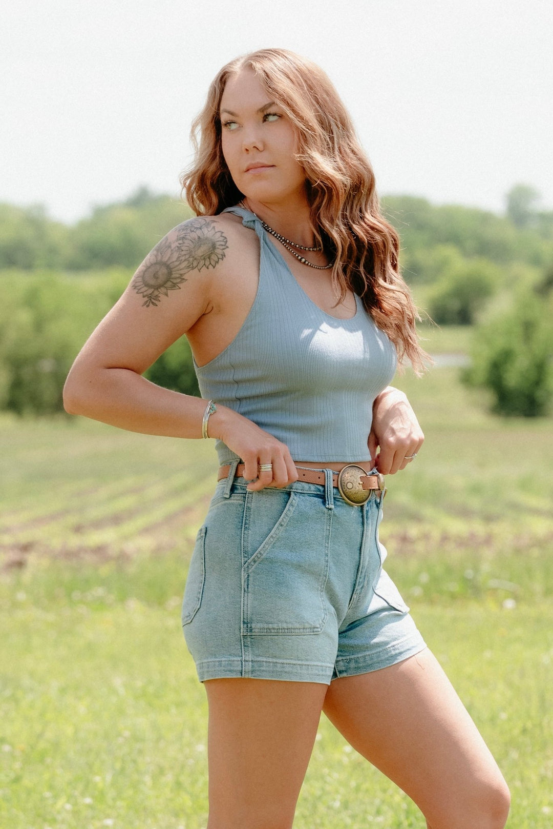 Vera Cross Back Tank - Lunabelle West