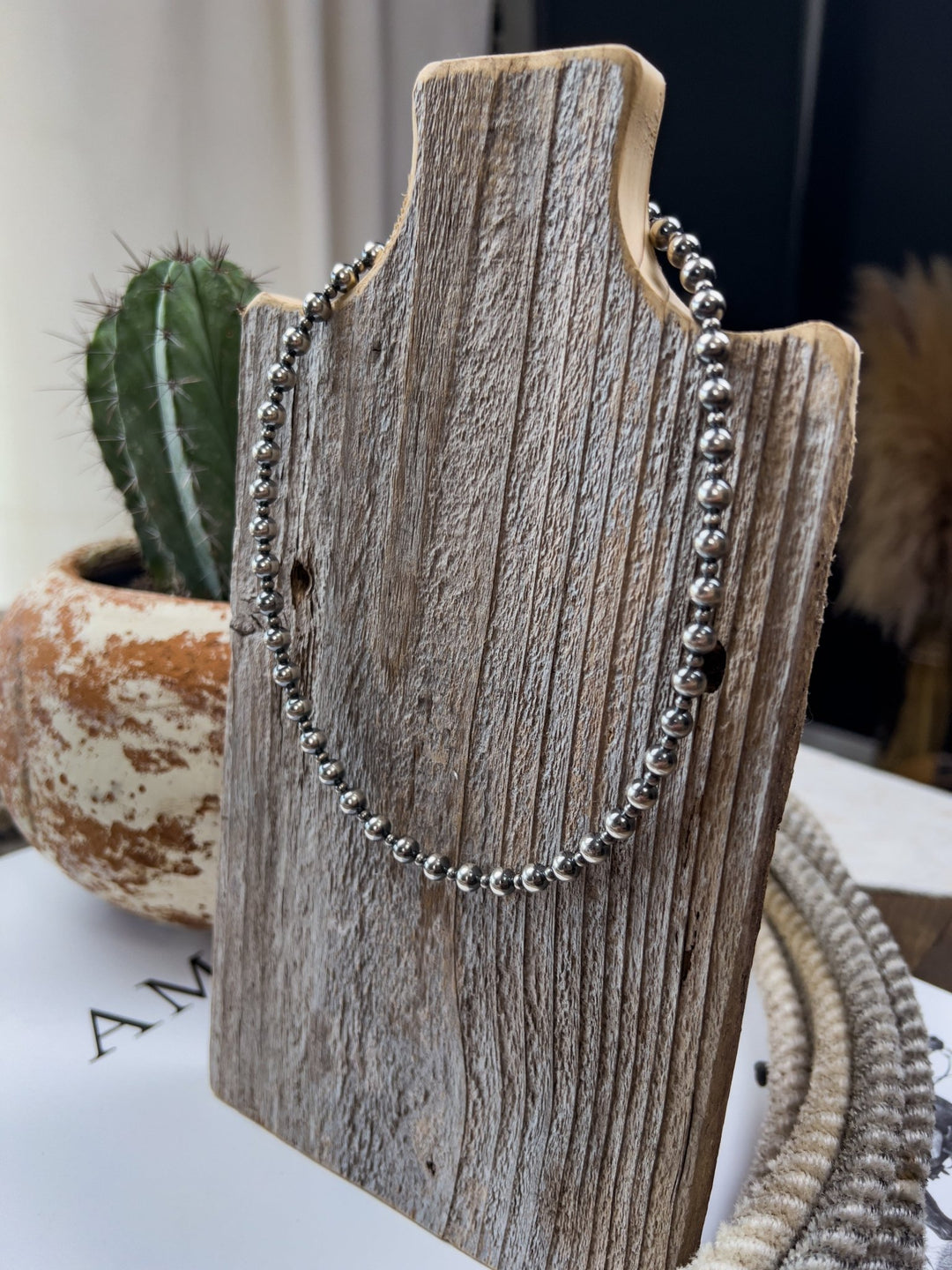 Bryson 14" Sterling Silver Necklace - Lunabelle West