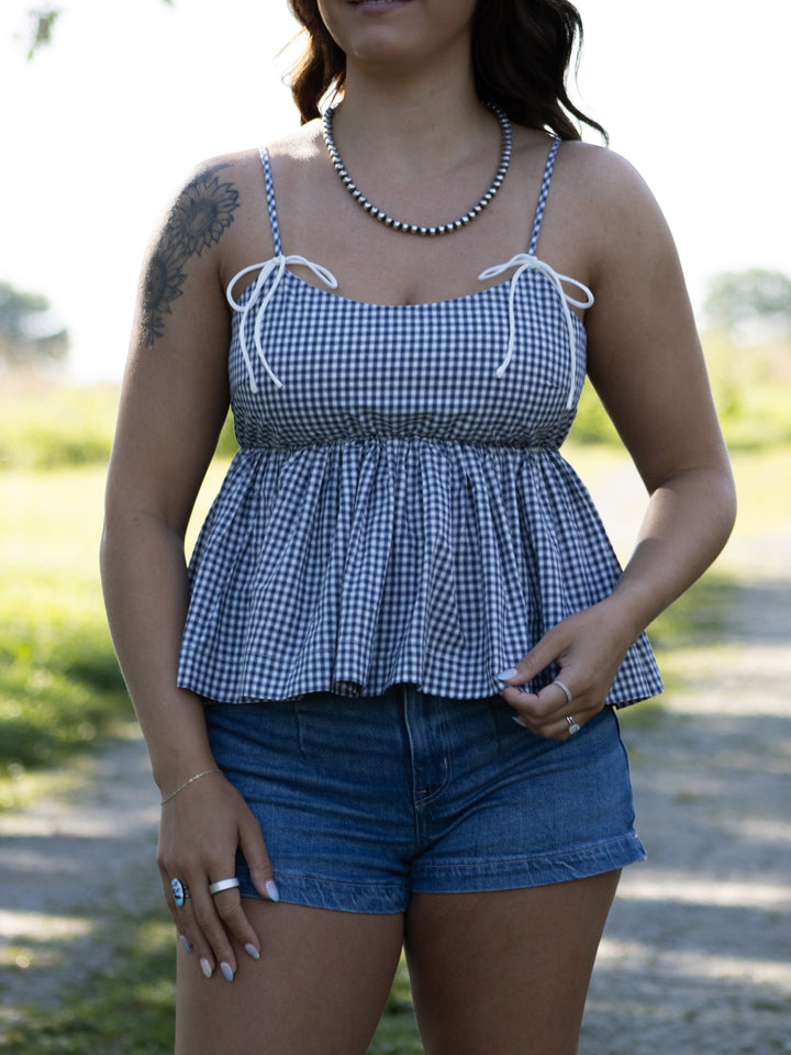 Talia Gingham Tank