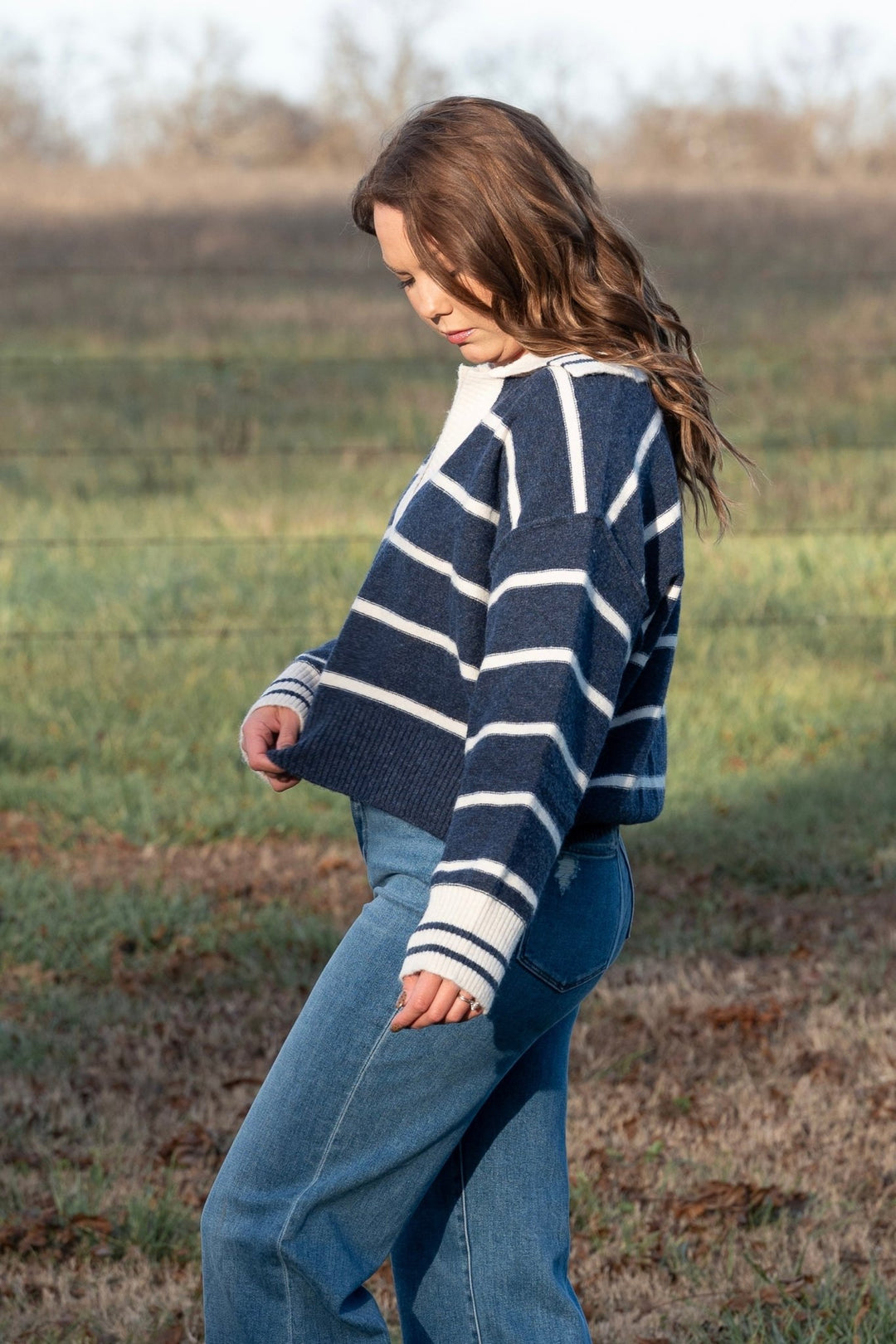 Carter Collared Sweater - Lunabelle West