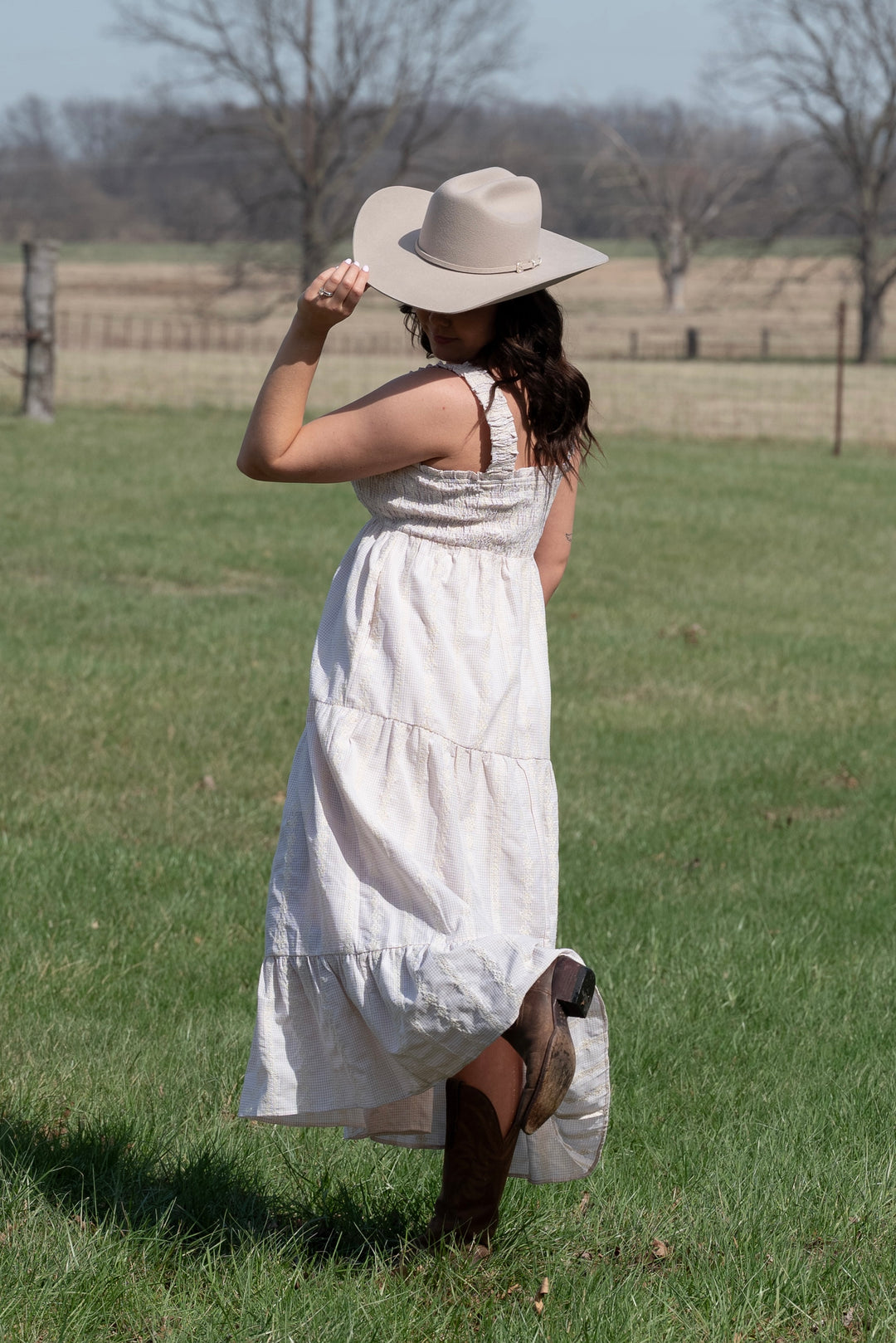 Laurel Gingham Maxi Dress