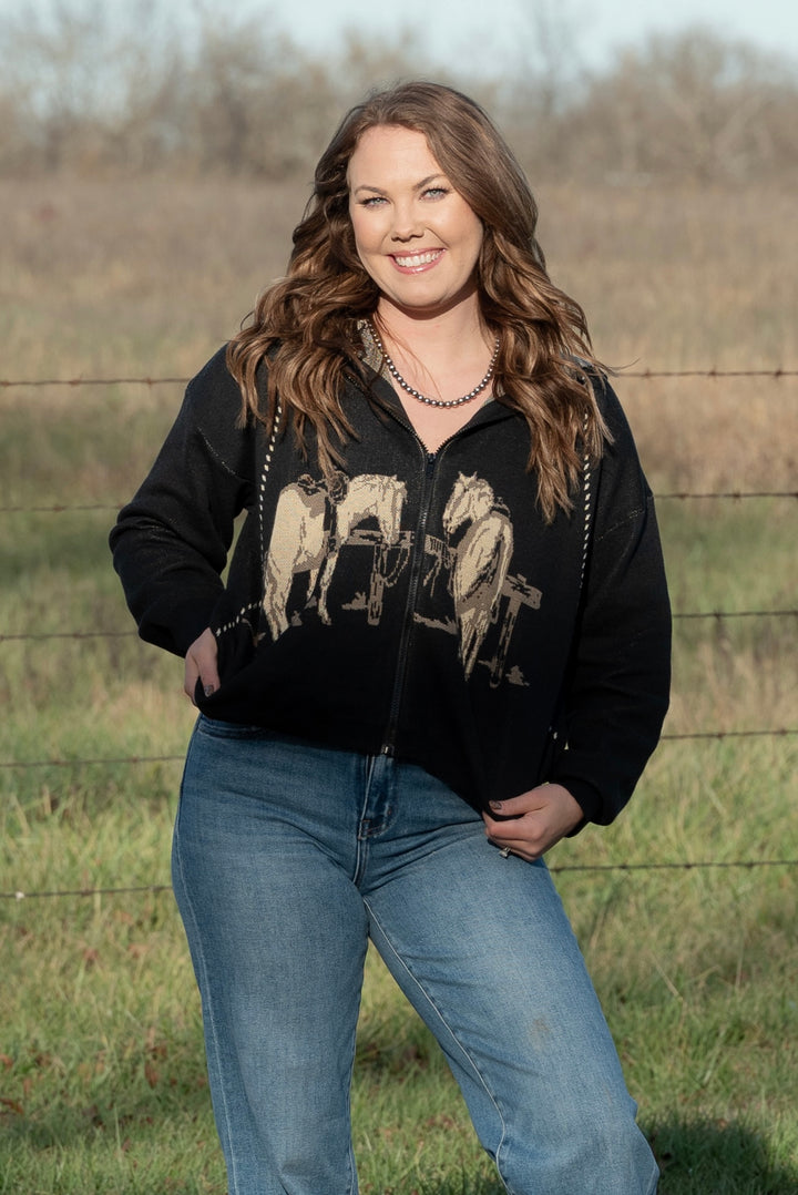 Jackson Knit Hoodie - Lunabelle West