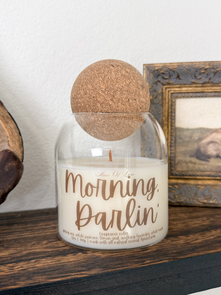 Morning, Darlin Wood Wick Candle