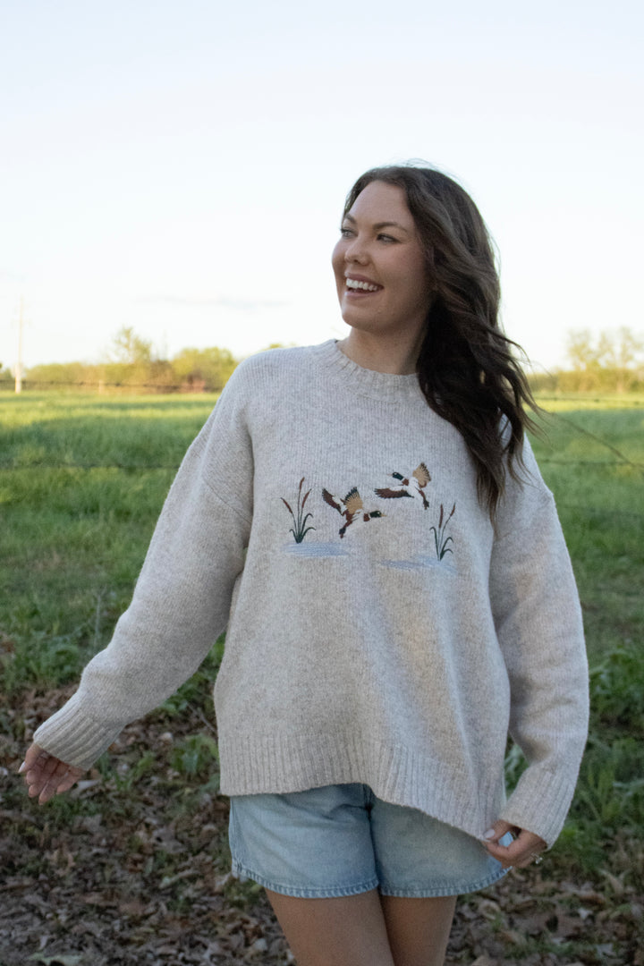 Mallard In Flight Sweater