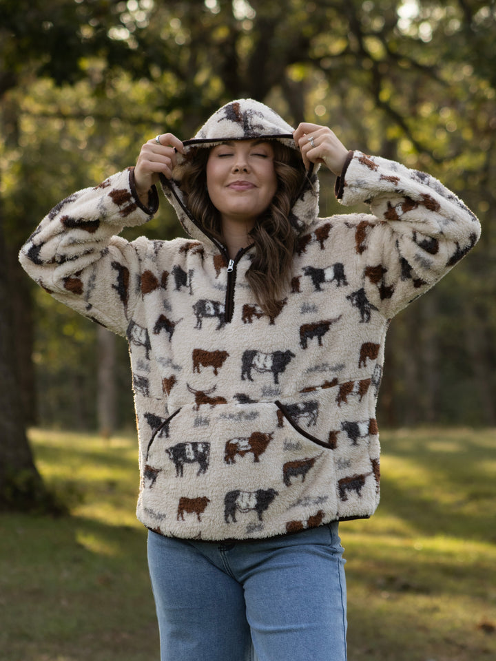 Cattle Country Sherpa Pullover