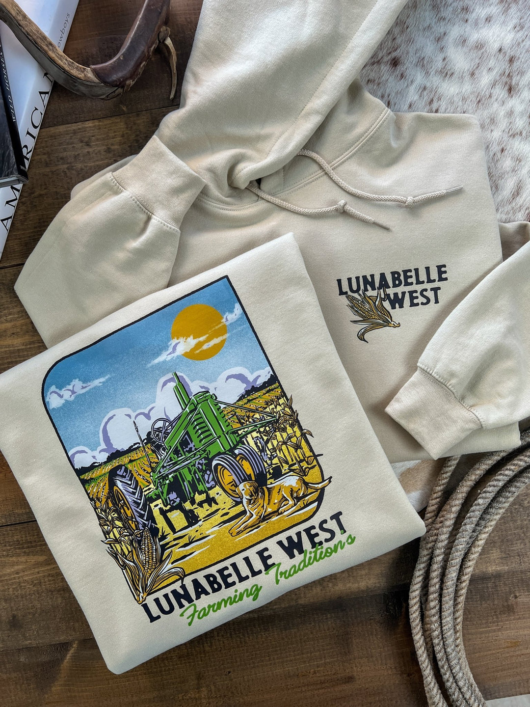 Farm Traditions Tractor Hoodie - Lunabelle West