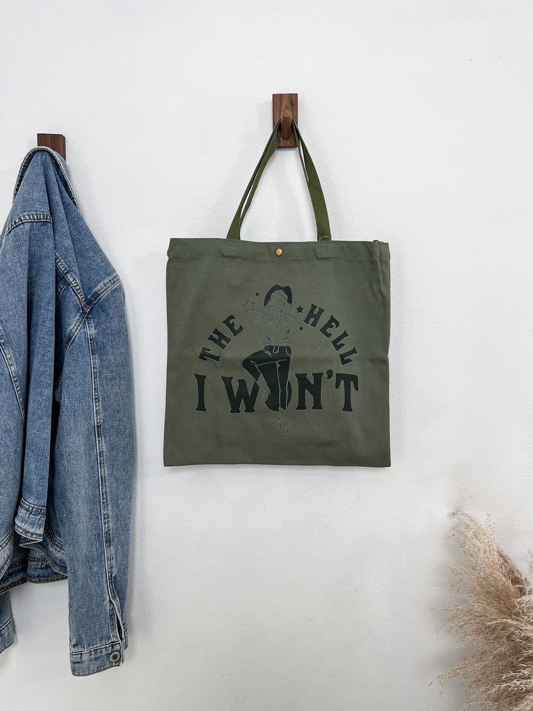 The Hell I Won't Canvas Tote Bag - Lunabelle West