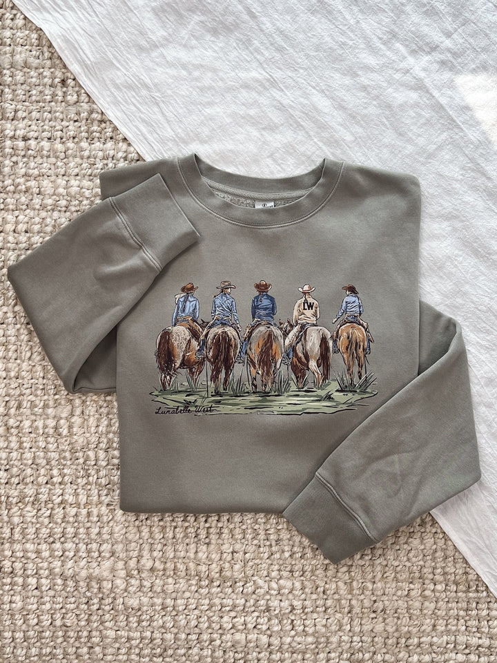 Cowgirl Roundup Crewneck - Lunabelle West