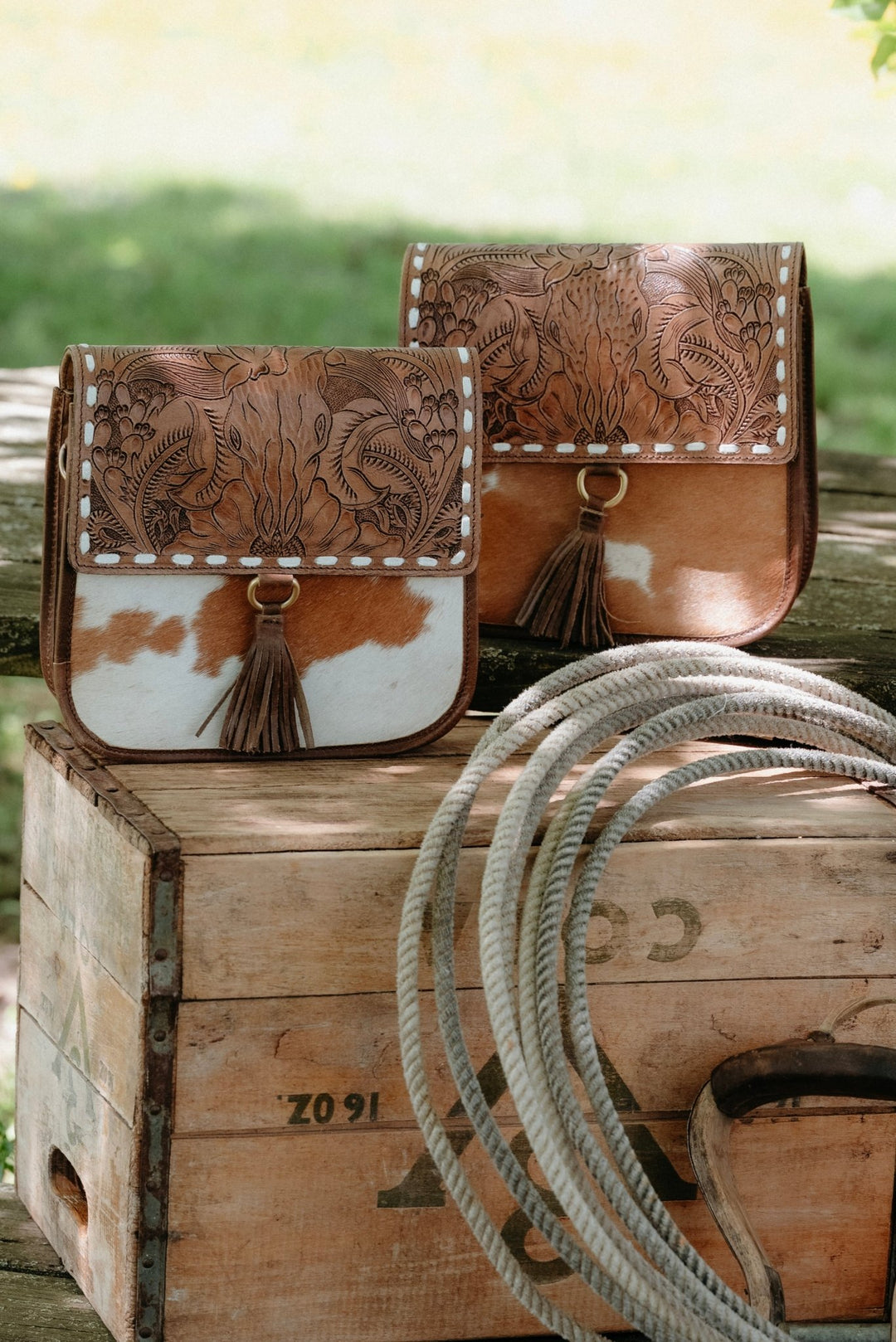 Tessa Leather Purse - Lunabelle West