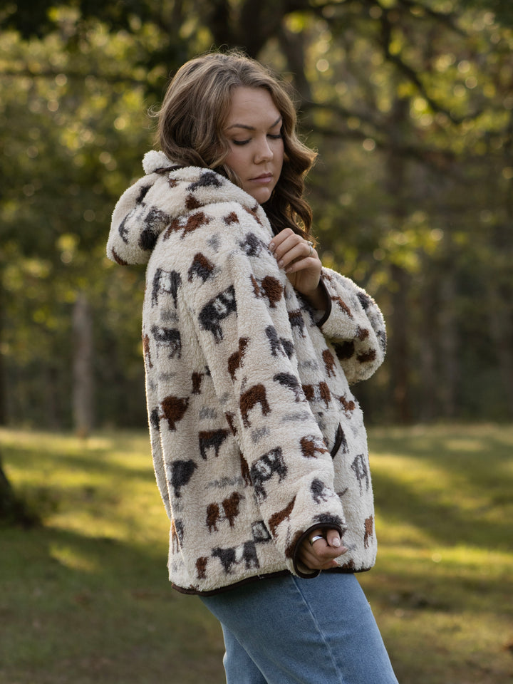 Cattle Country Sherpa Pullover