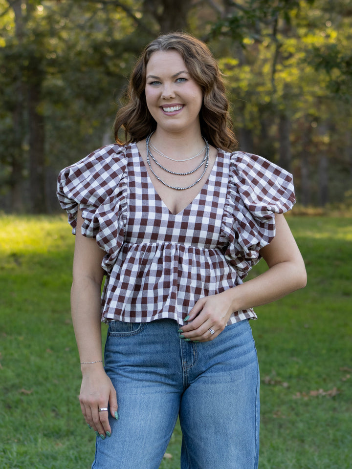 Maisie Gingham Top