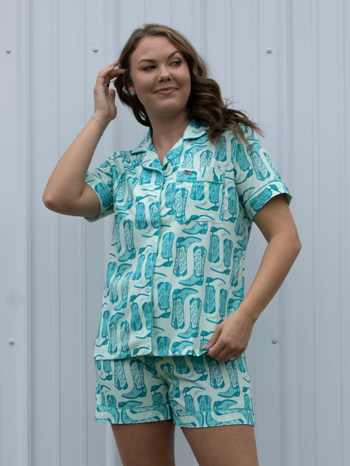Turquoise Trails Pajama Set