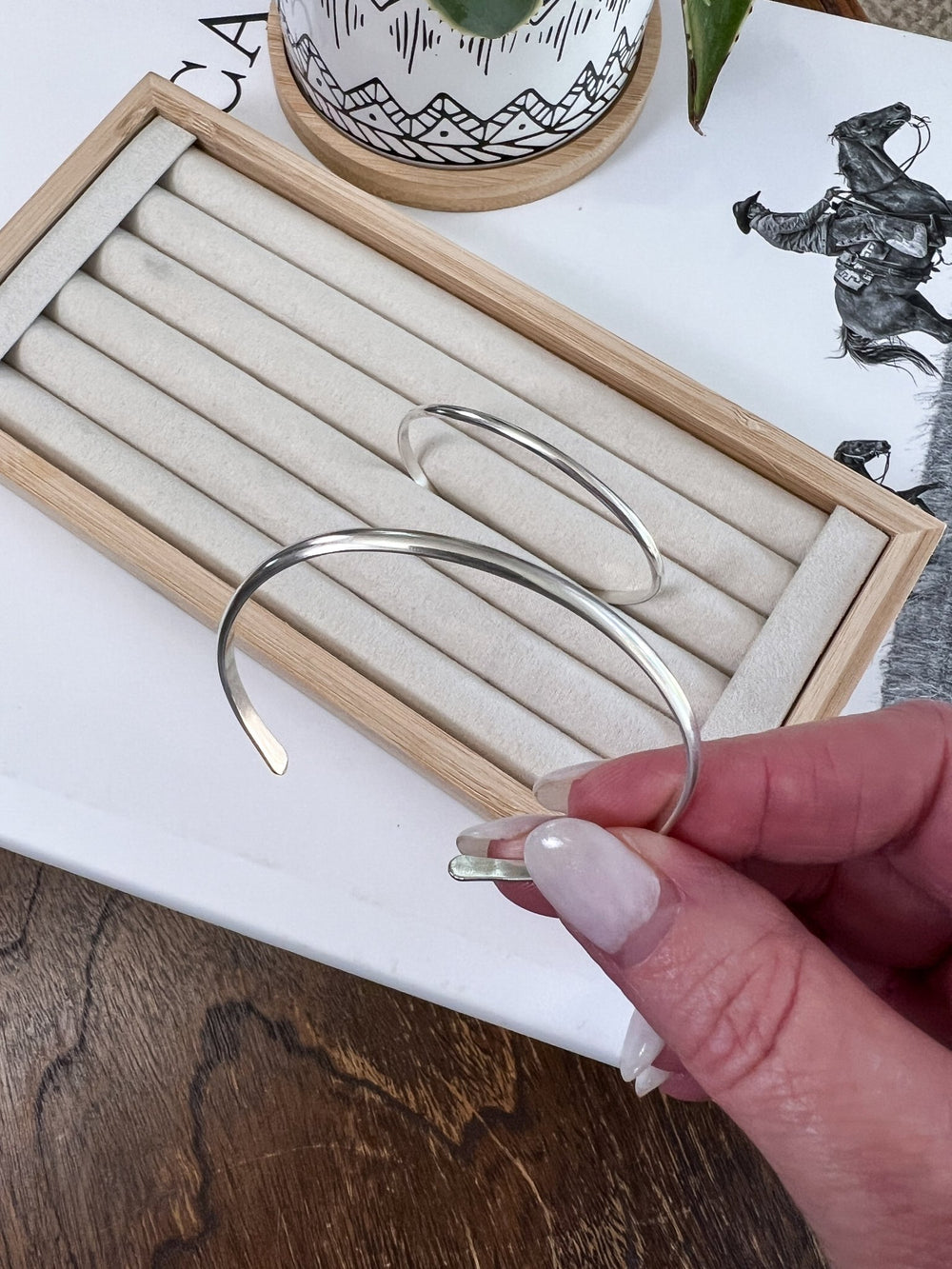 Colette Sterling Silver Cuff - Lunabelle West
