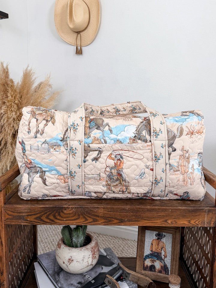 Laramie Quilted Duffel Bag - Lunabelle West