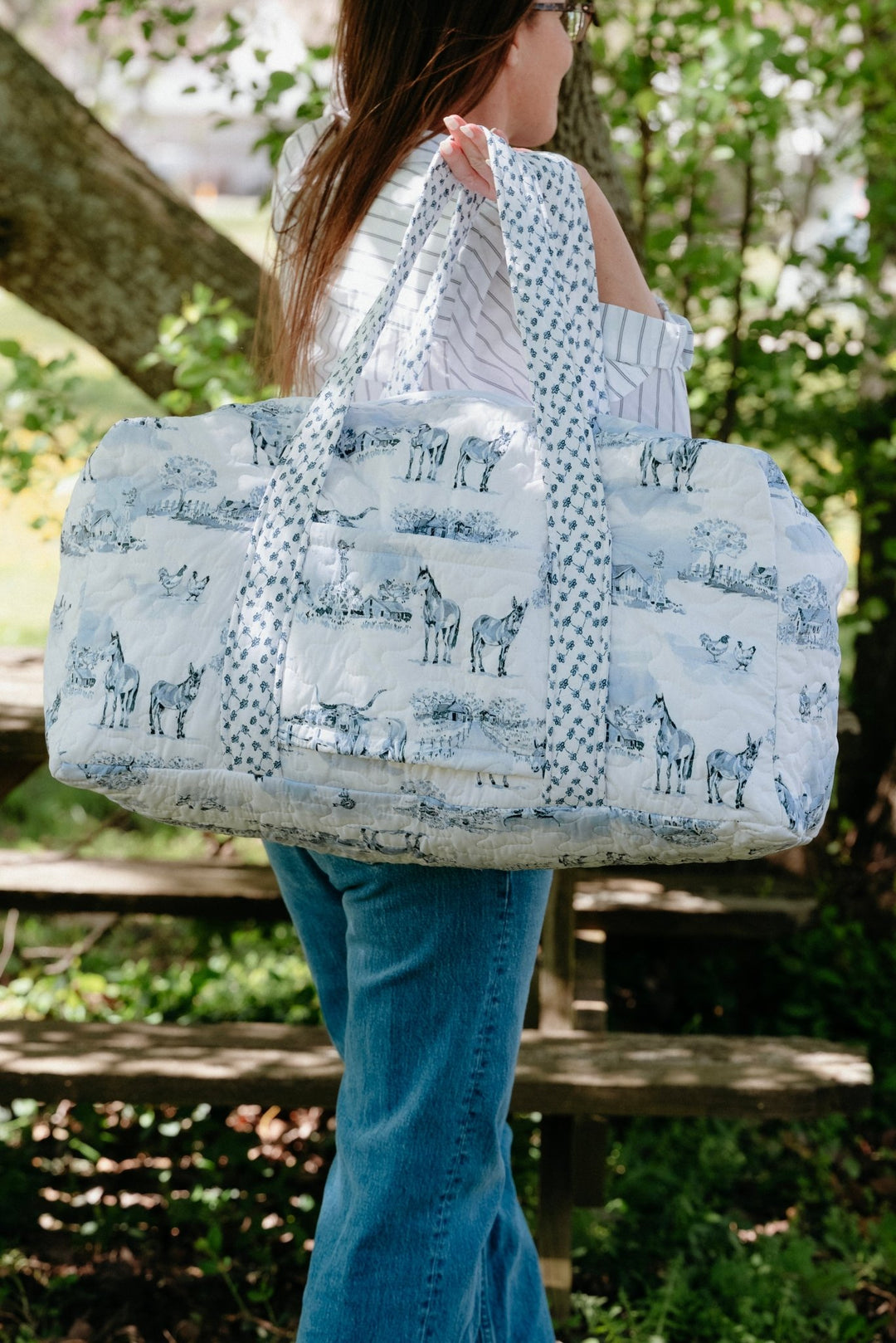 San Antonio Quilted Duffel Bag - Lunabelle West