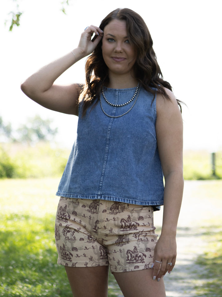 Ginny Denim Top