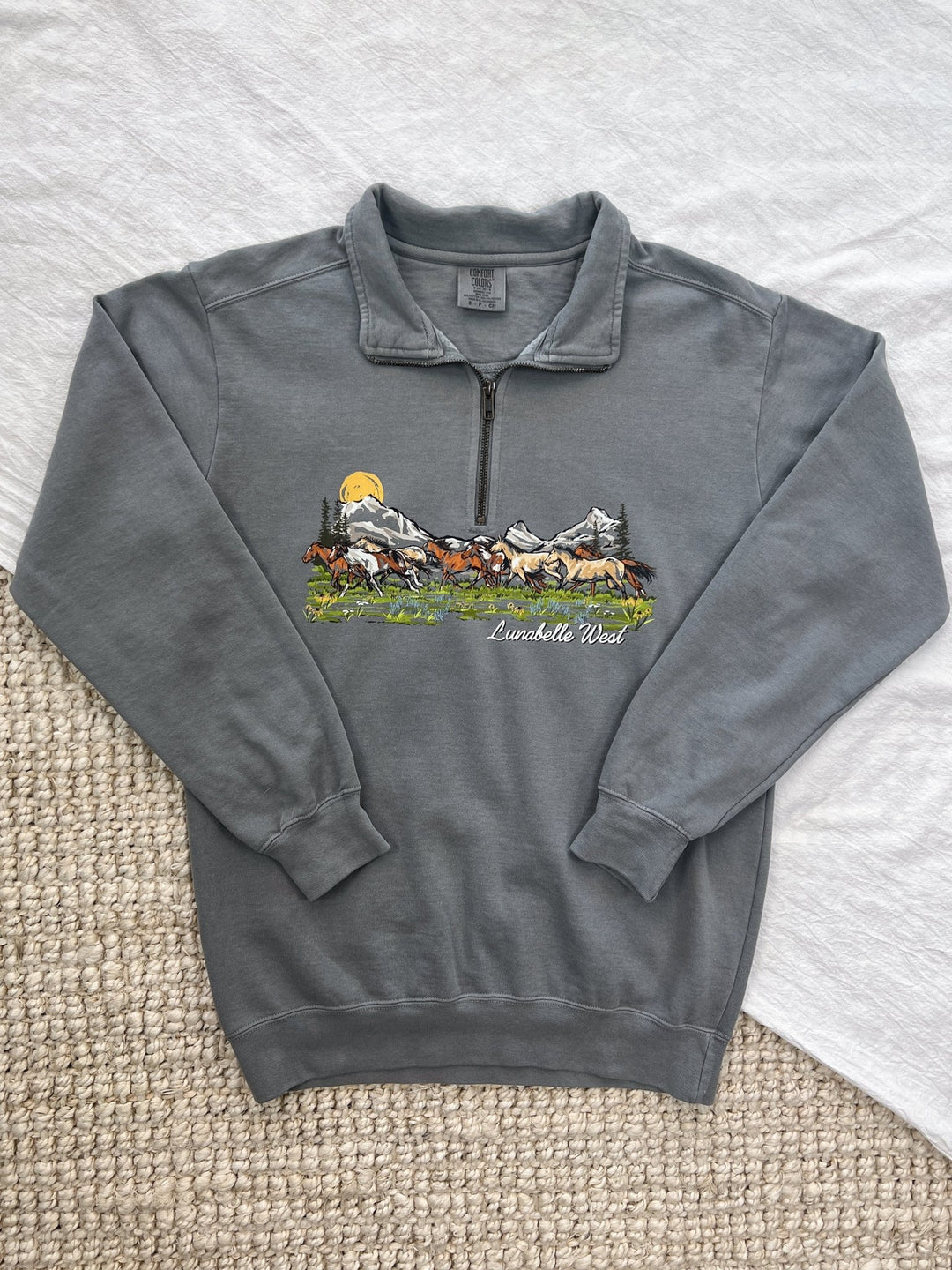 Mustang Run Quarter Zip - Lunabelle West