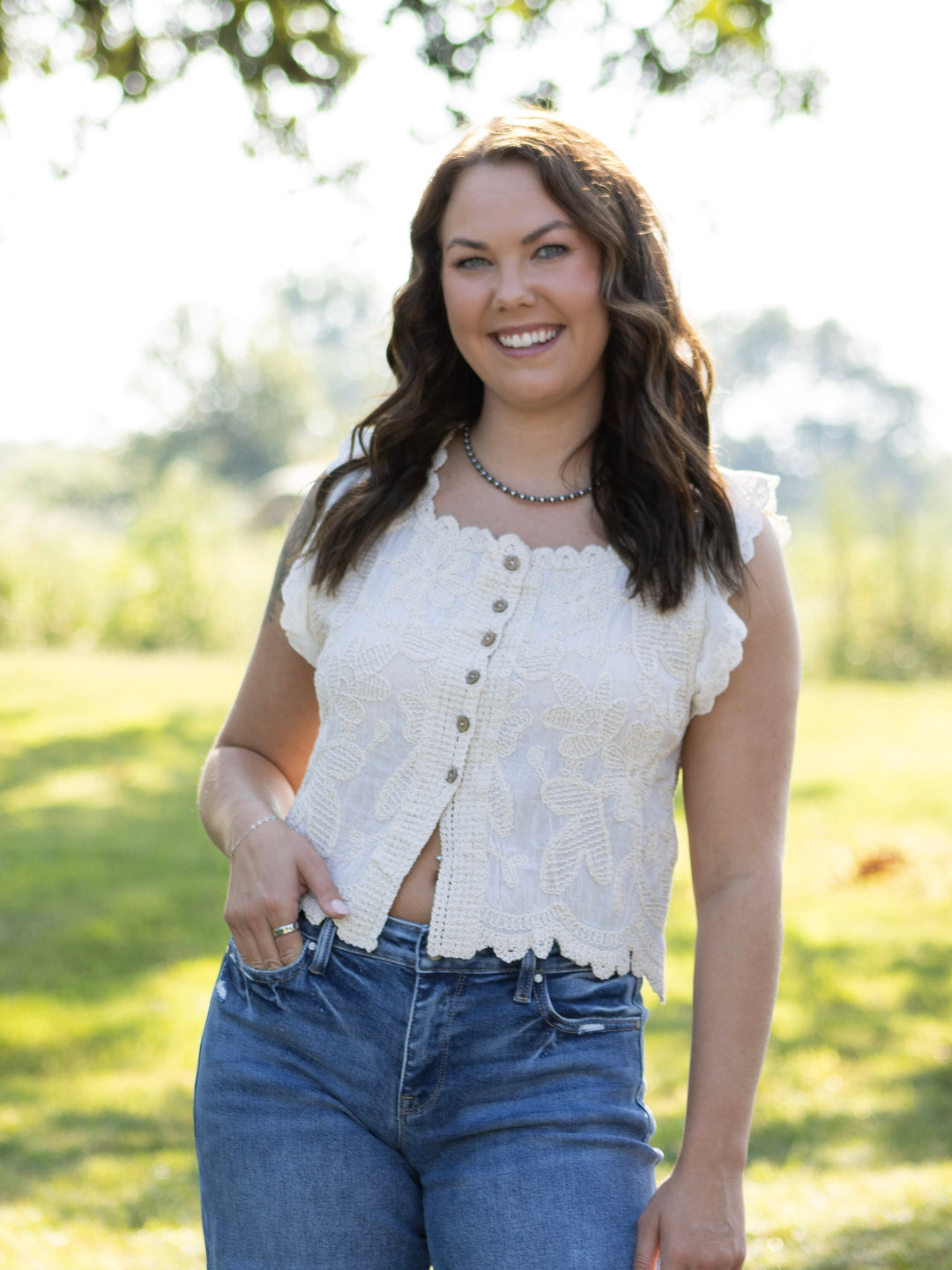 Orla Embroidered Top