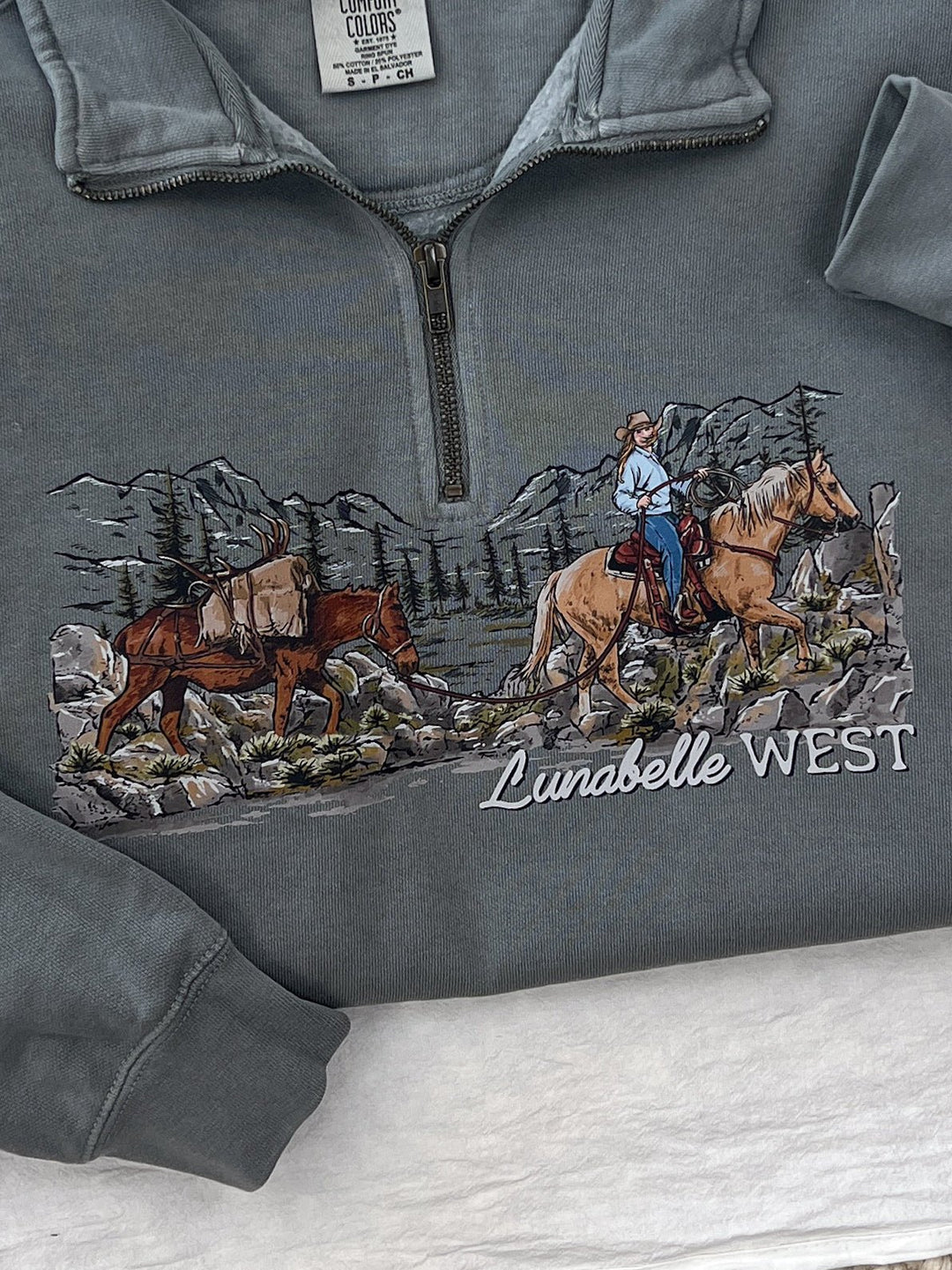 Mountain Trails Quarter Zip - Lunabelle West