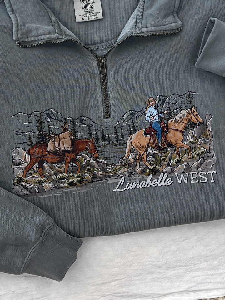 Mountain Trails Quarter Zip - Lunabelle West