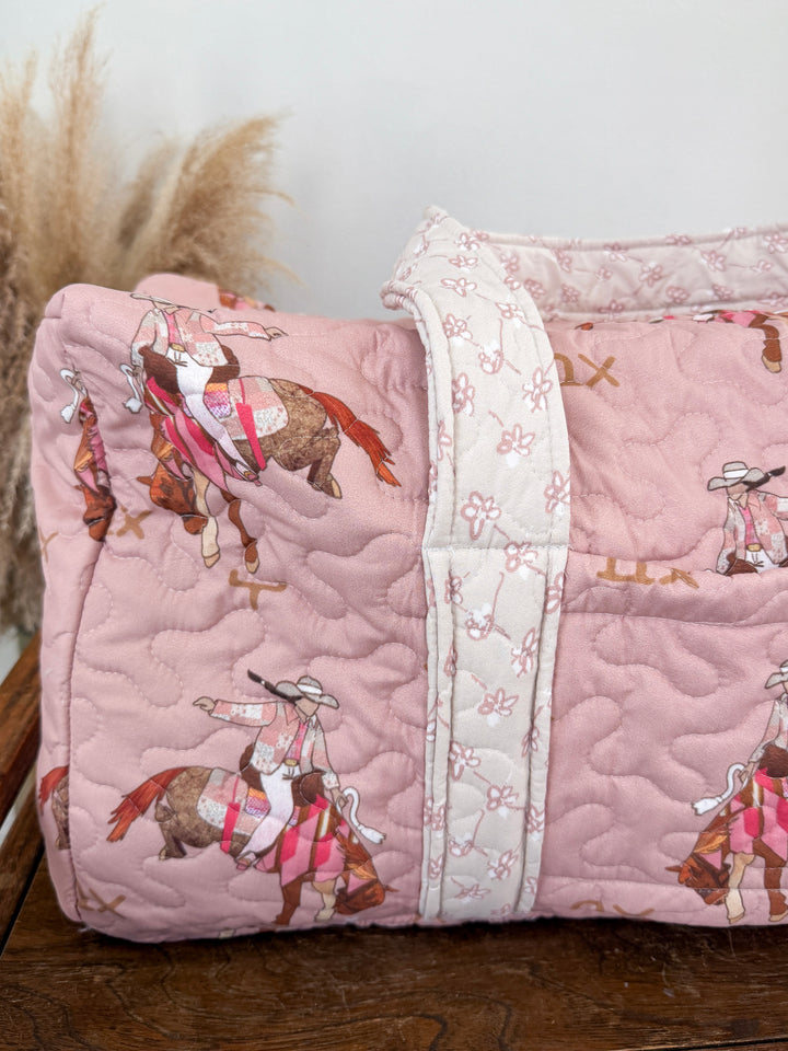 Calico Quilted Duffle Bag