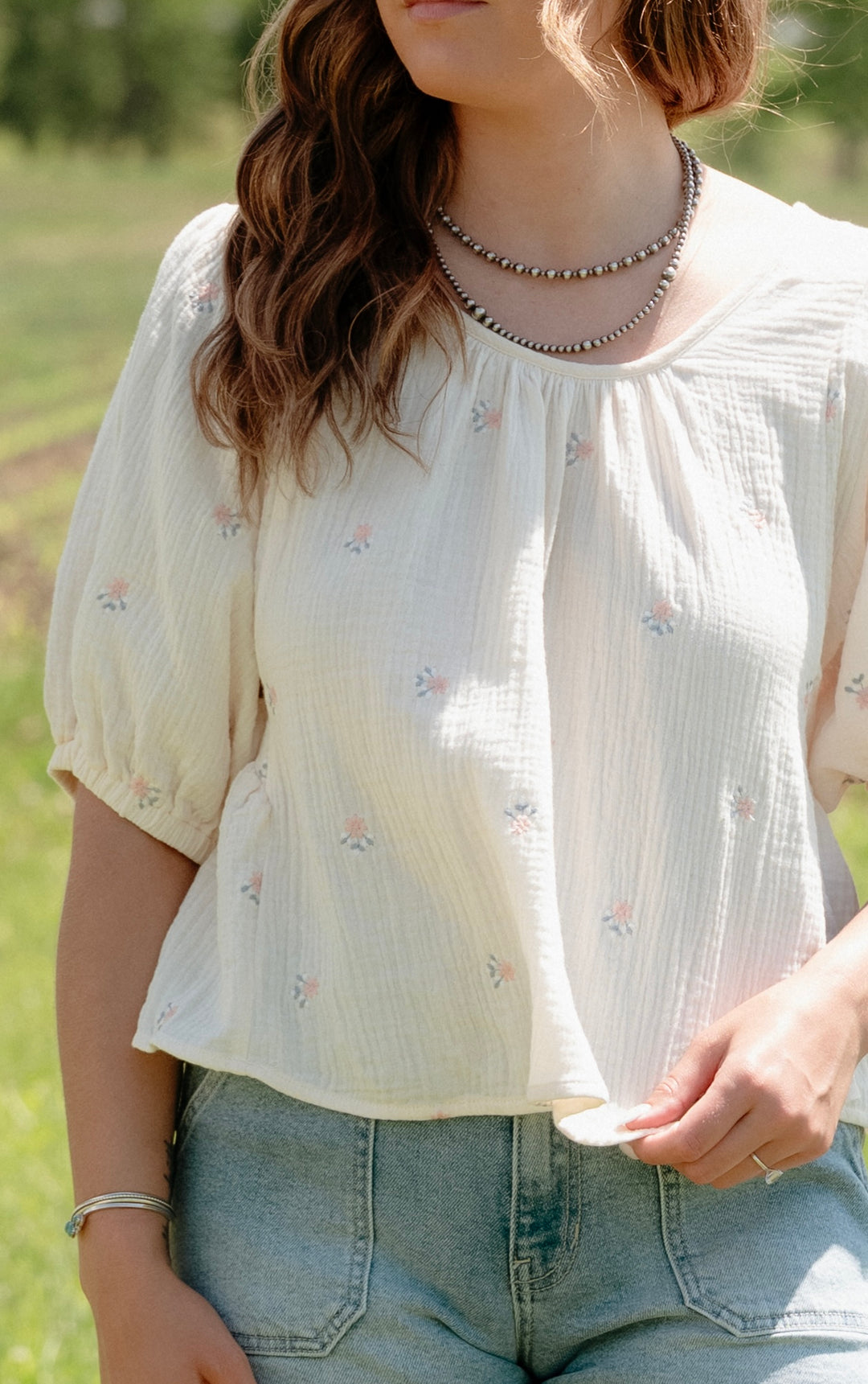 Ellery Embroidered Top - Lunabelle West