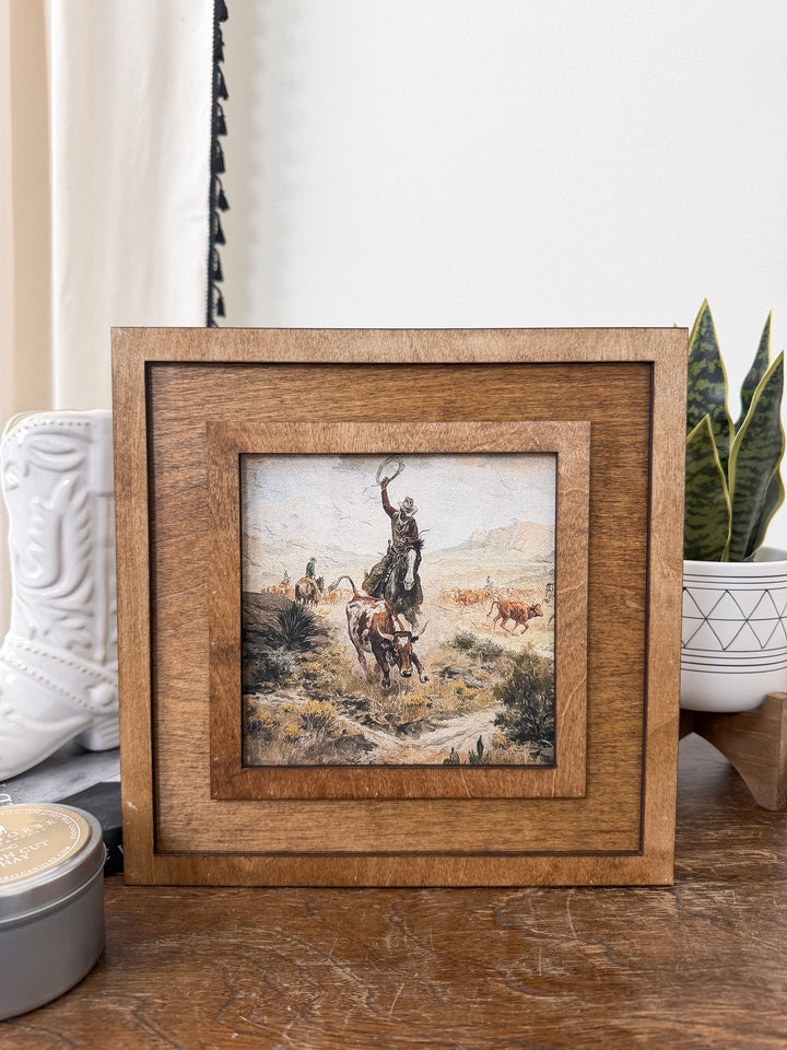 Cowboys Framed Artwork