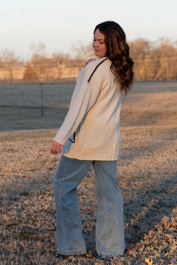 Darcy Stitch Detail Cardigan