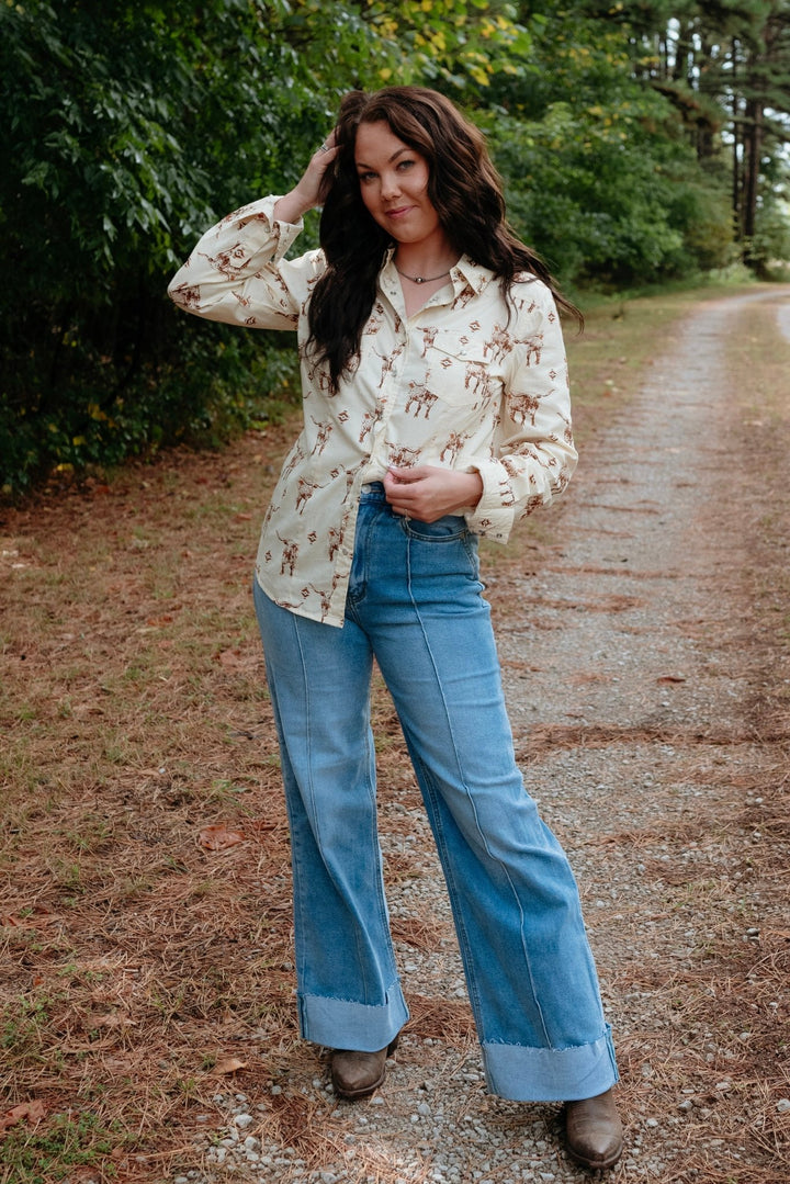 Sweet Water Button Down - Lunabelle West