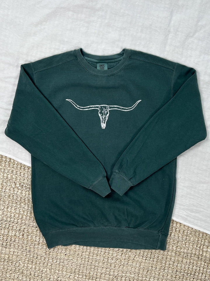 Longhorn Betty Crewneck - Lunabelle West