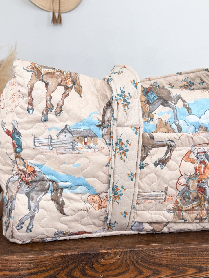 Laramie Quilted Duffel Bag - Lunabelle West