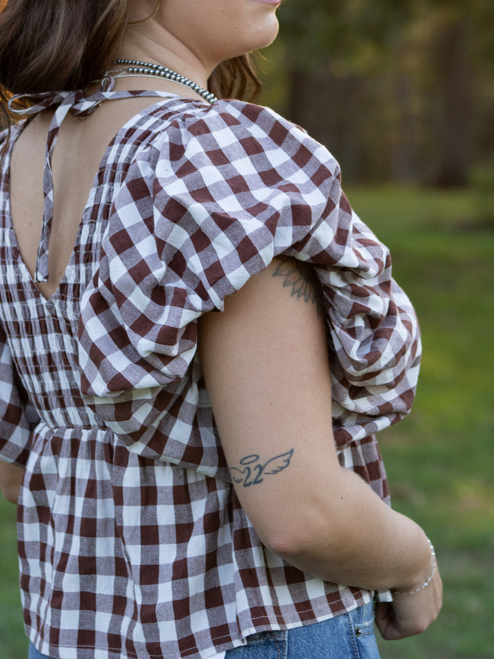 Maisie Gingham Top
