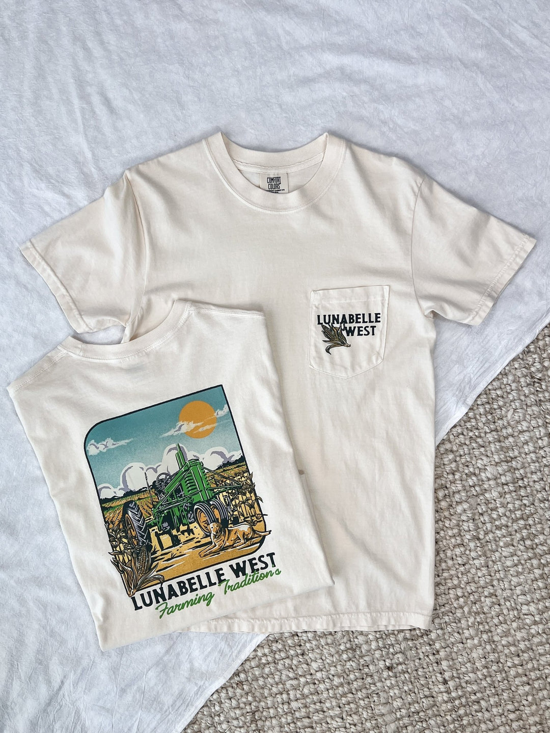 Farm Traditions Tractor Pocket Tee - Lunabelle West