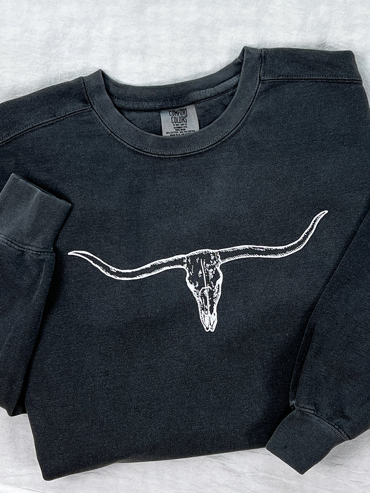 Longhorn Betty Crewneck - Lunabelle West
