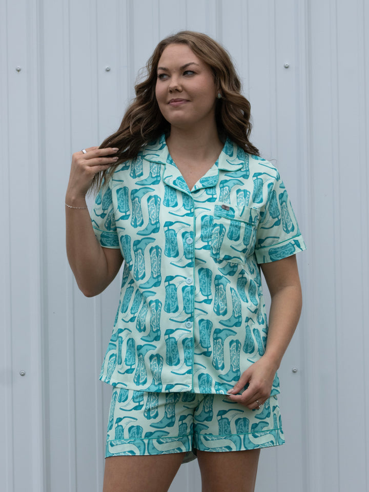 Turquoise Trails Pajama Set