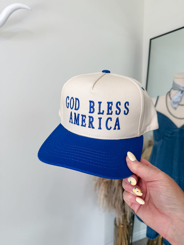 God Bless America Trucker Hat