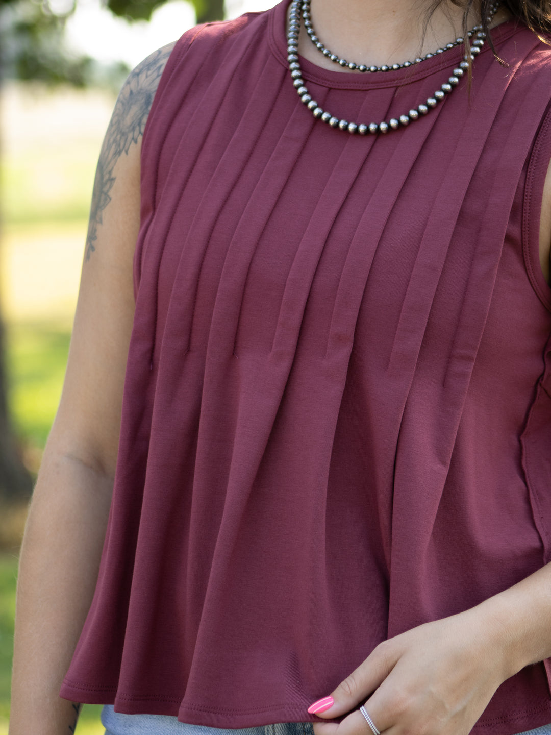 Berry Jersey Top