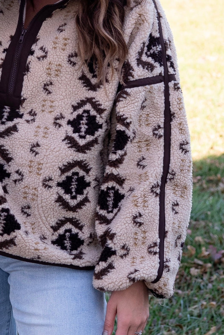 Toliver Sherpa Pullover - Lunabelle West