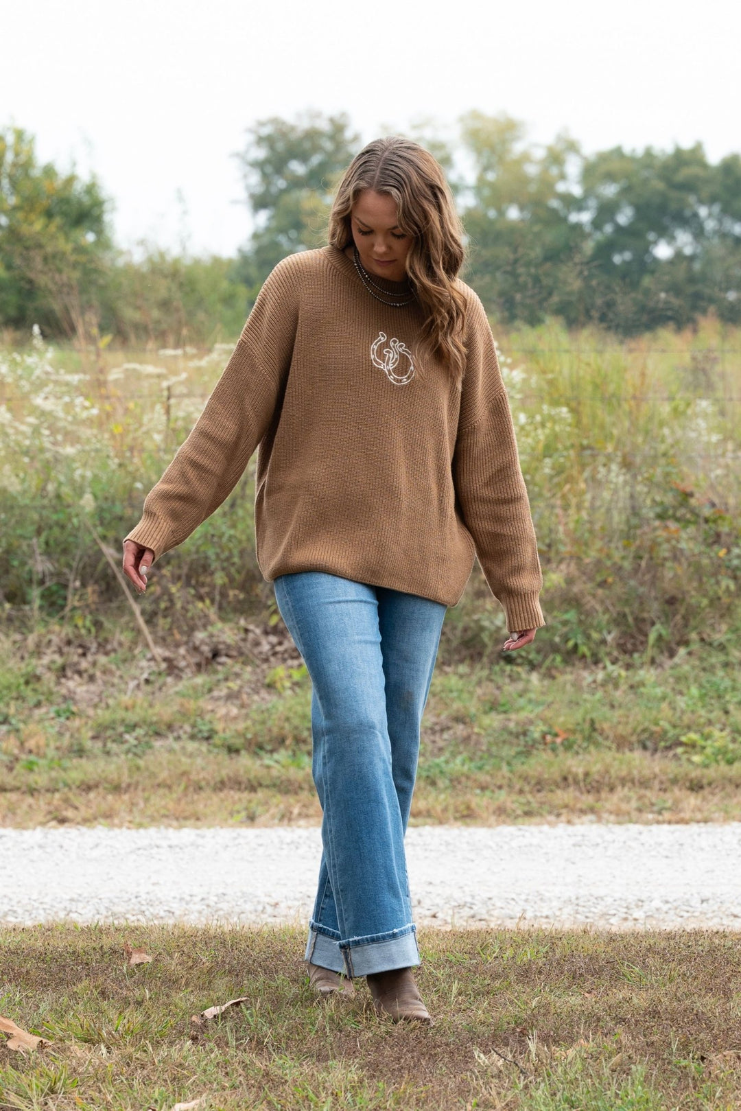 Hayes Horseshoe Sweater - Lunabelle West