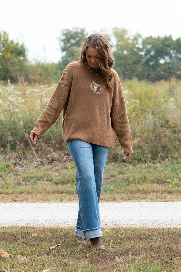 Hayes Horseshoe Sweater - Lunabelle West