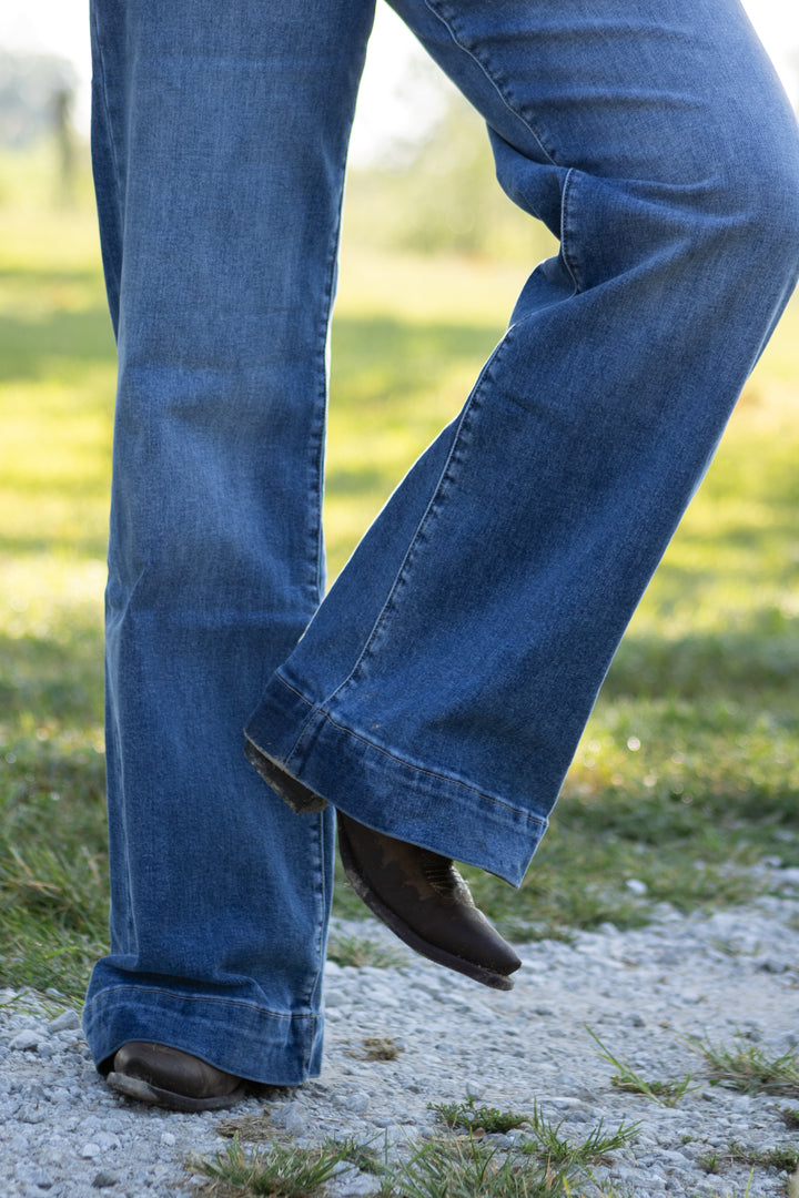 Cooper Wide Leg Denim Trouser