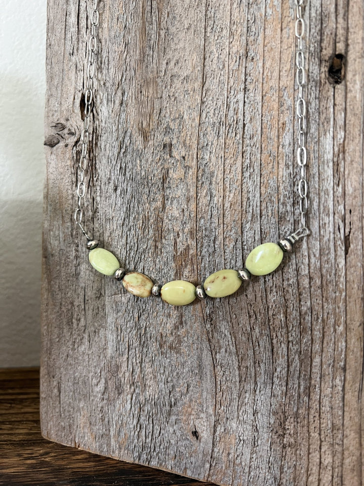 Juniper Lemon Turquoise Necklace - Lunabelle West