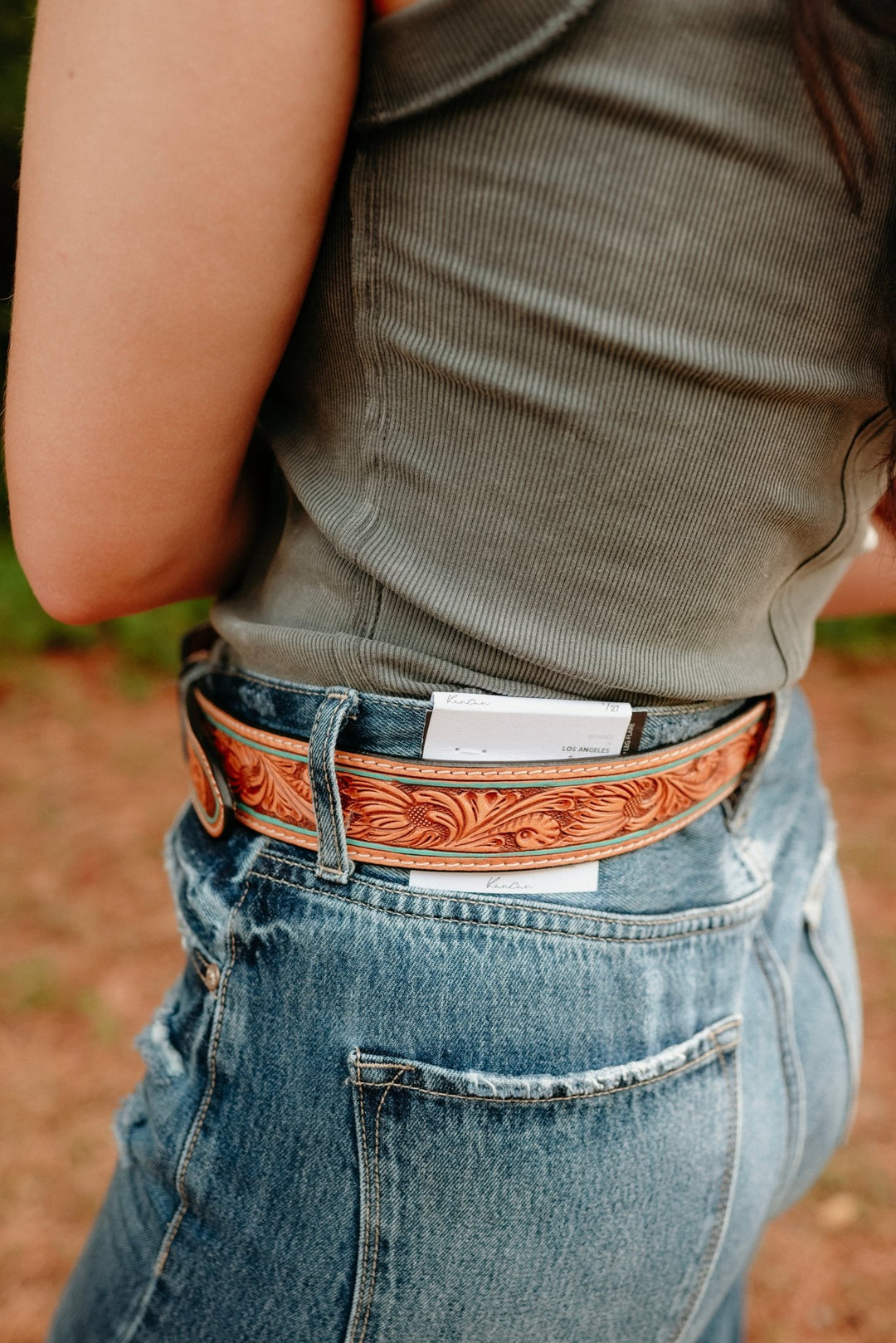 Carson Tooled Belt - Lunabelle West