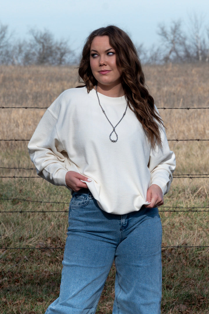 Colter Corded Crewneck