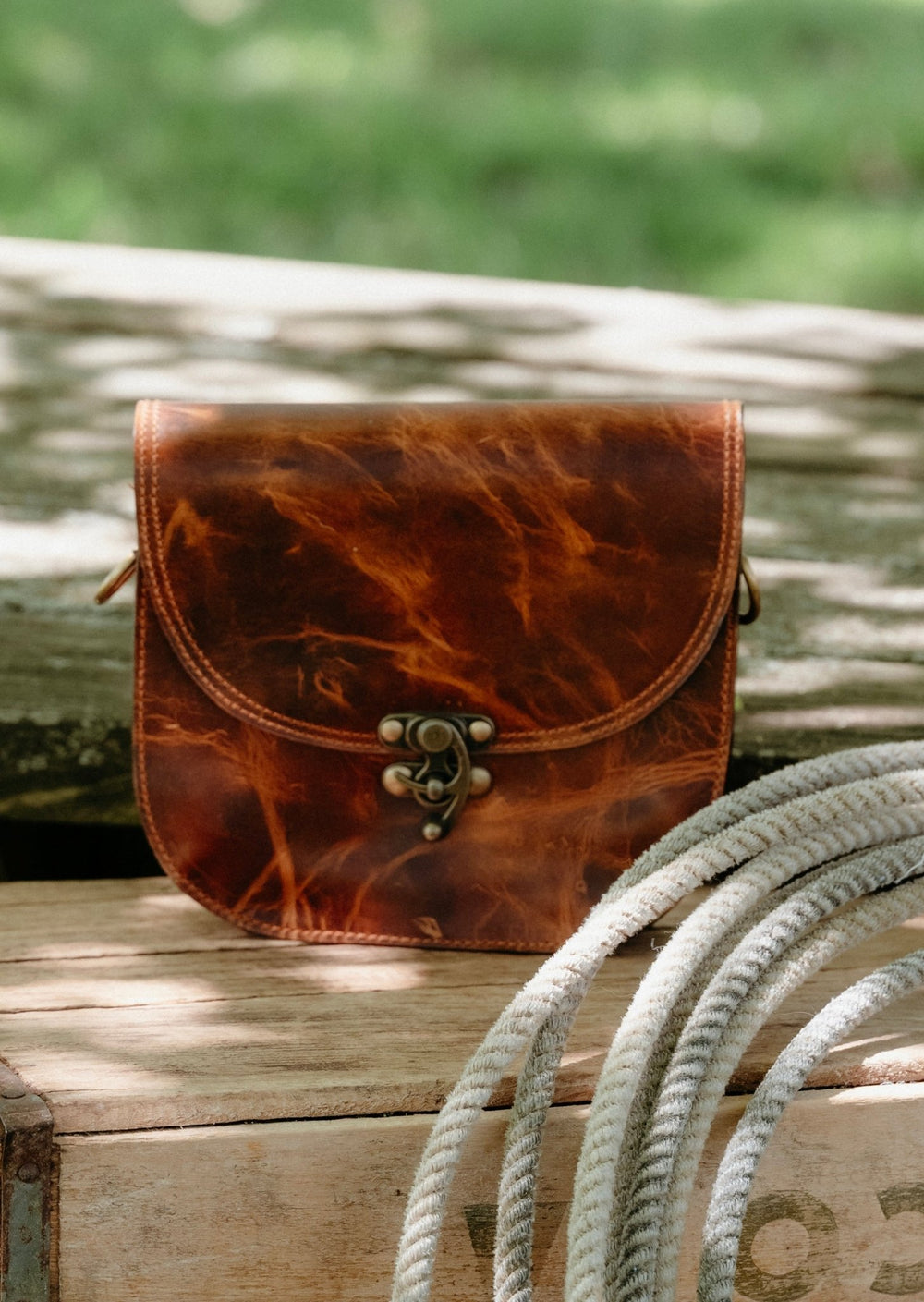 Jenison Leather Crossbody - Lunabelle West