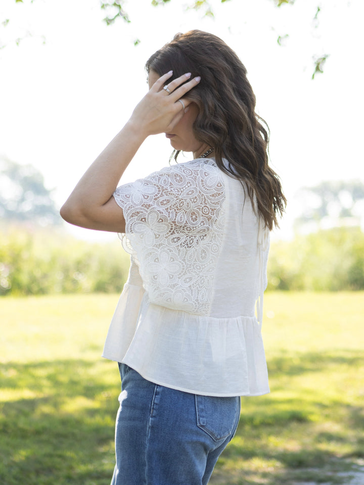 Aspen Lace Sleeve Top